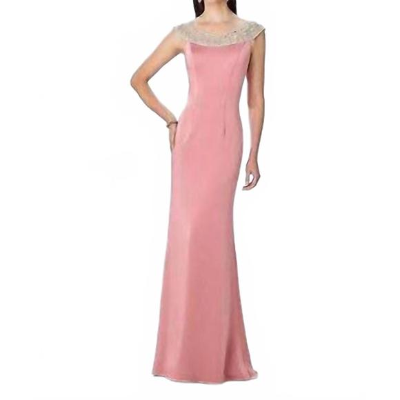 CAMERON BLAKE Dresses & Skirts - NEW CAMERON BLAKE cameron blake mon cheri - 118663 beaded bateau neckline evenin